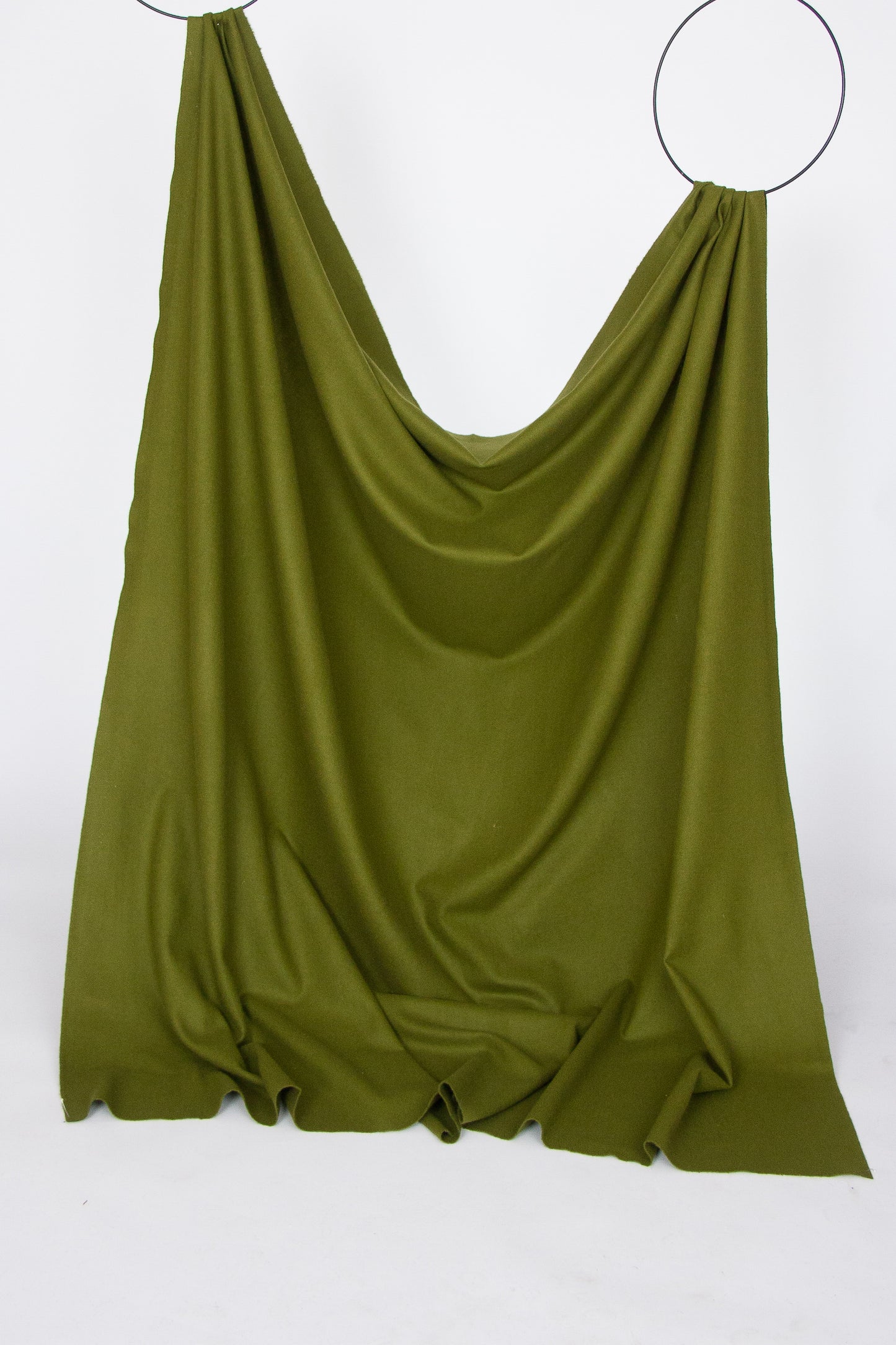 Olive green thin wool