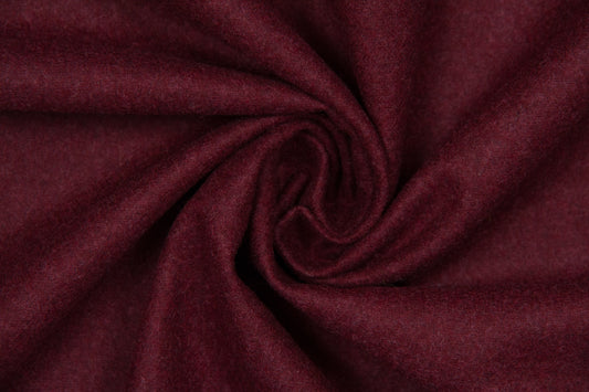 Melanged wine red fine merino wool