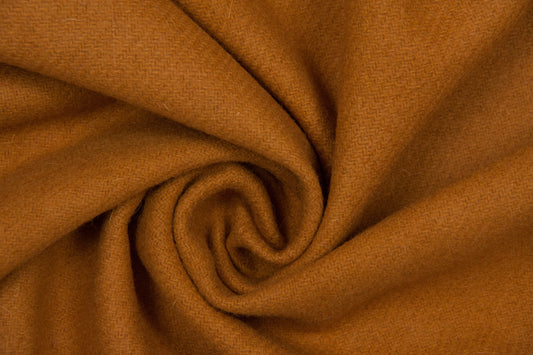 Ochre yellow twill wool