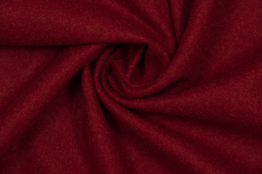 Melanged ruby red fine merino wool