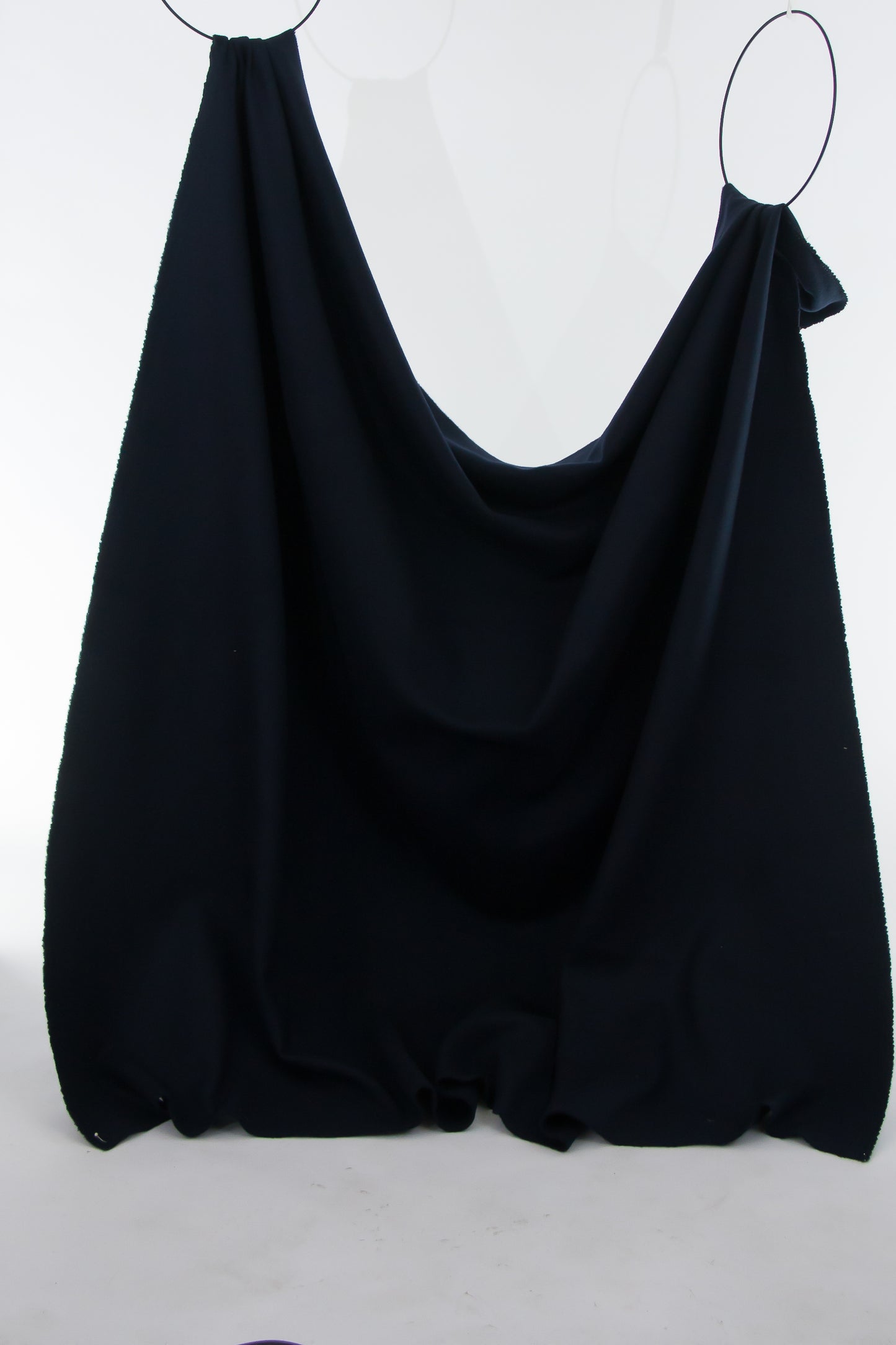 Navy blue fulled wool