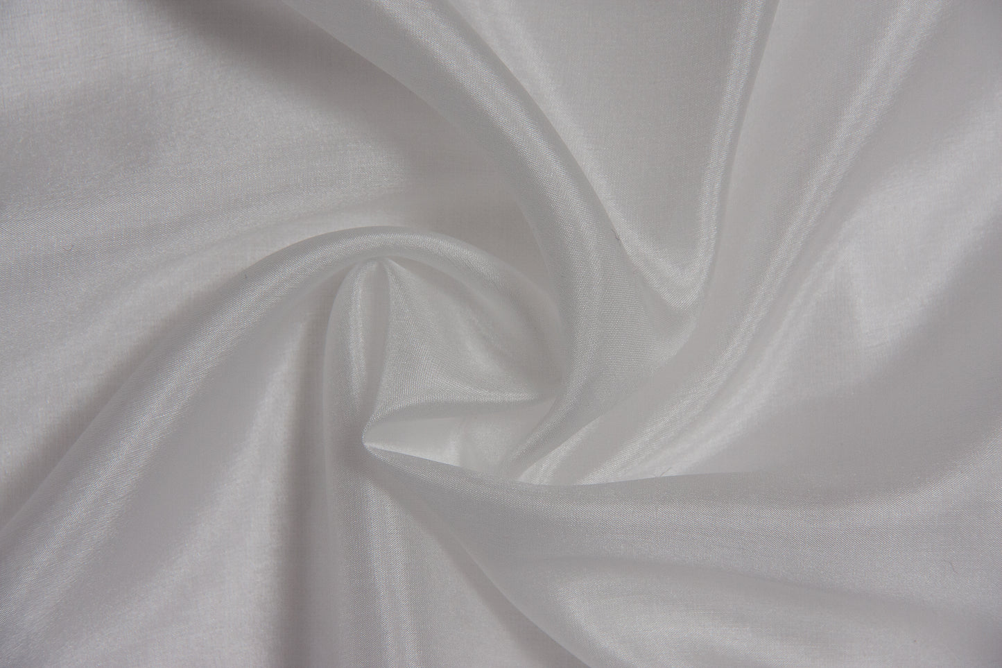 Shiny white fine silk