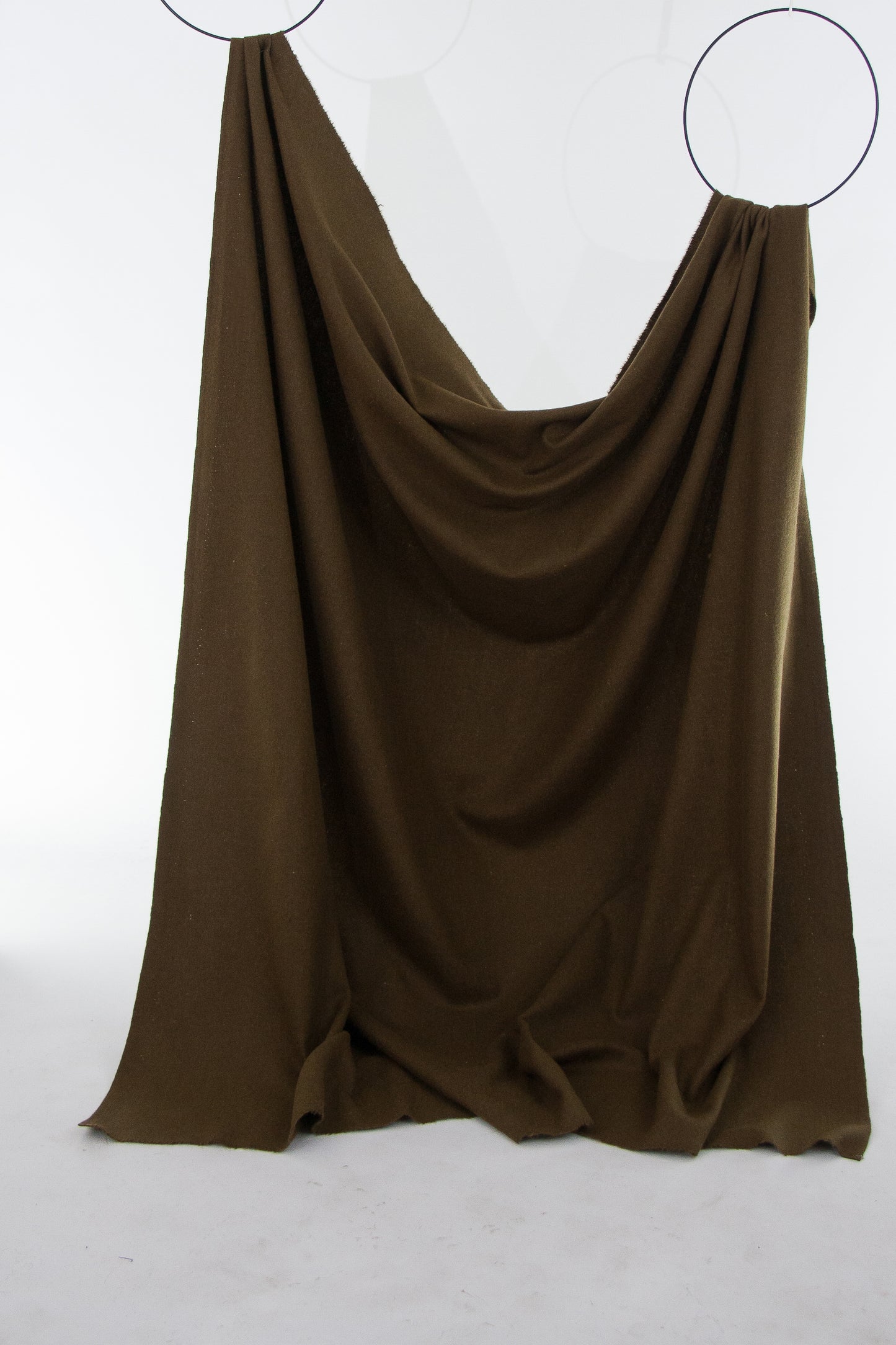 Khaki green recycled wool