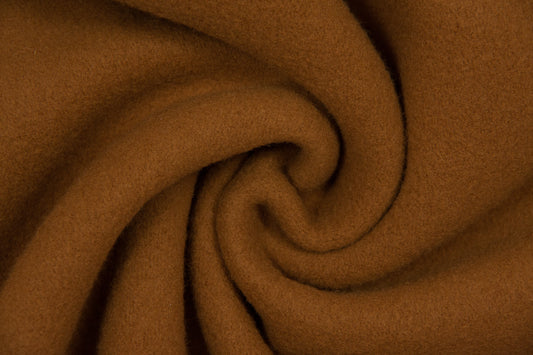 Ochre yellow fulled wool
