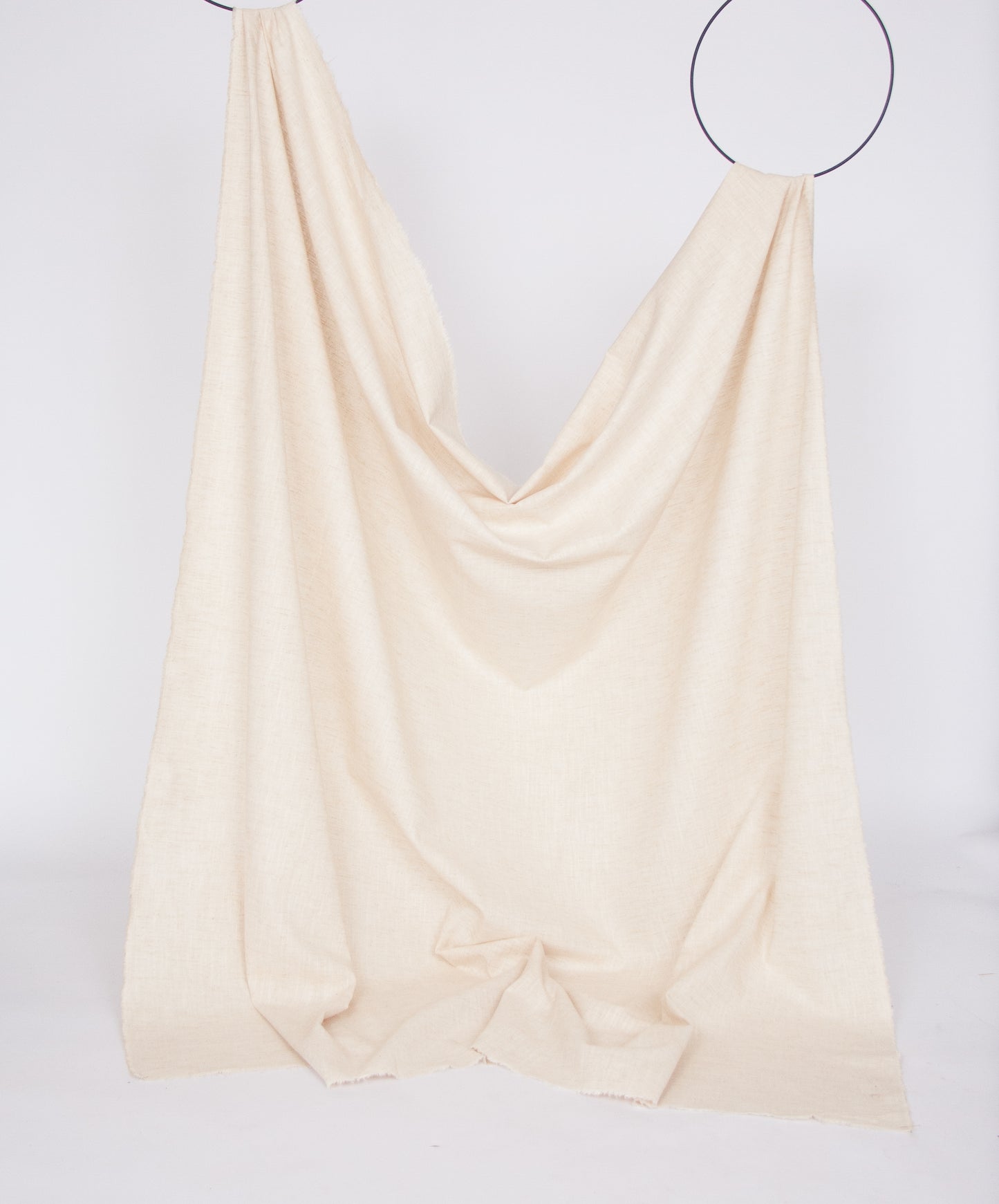 Unbleached beige pure linen
