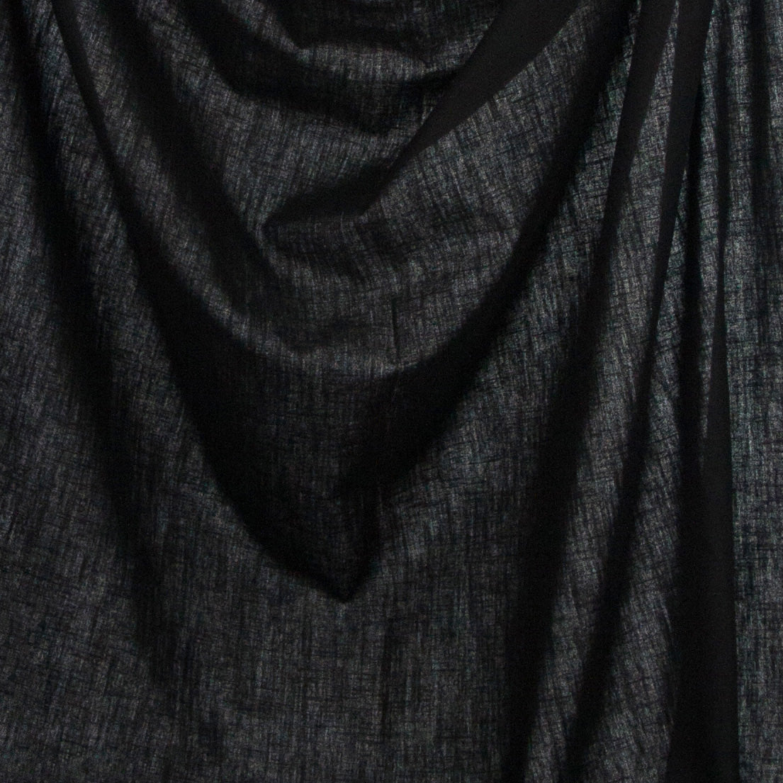 Black pure linen