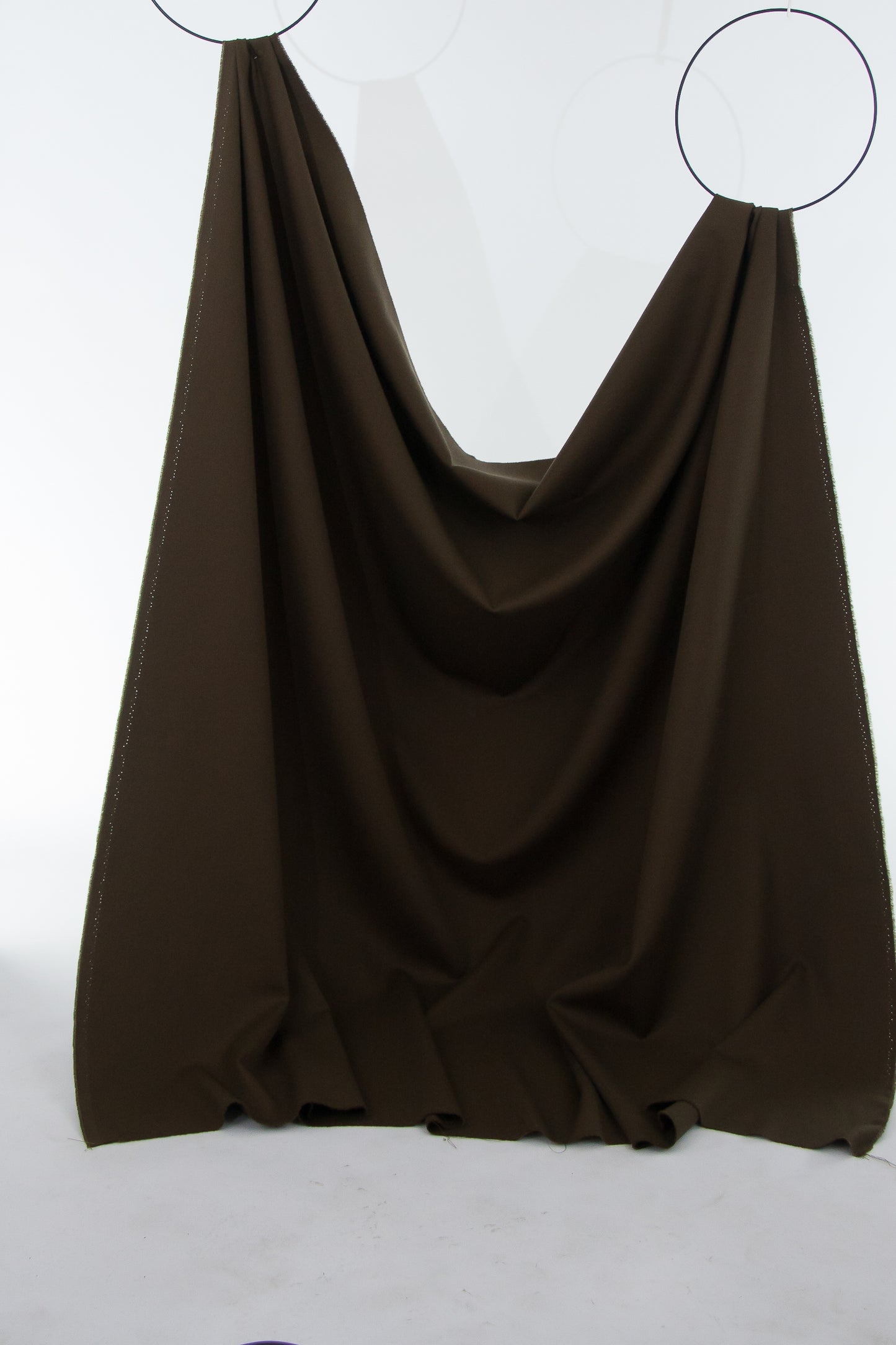 Moss green fine twill wool