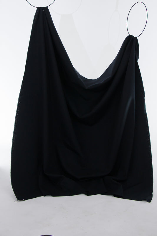 Navy blue fine twill wool