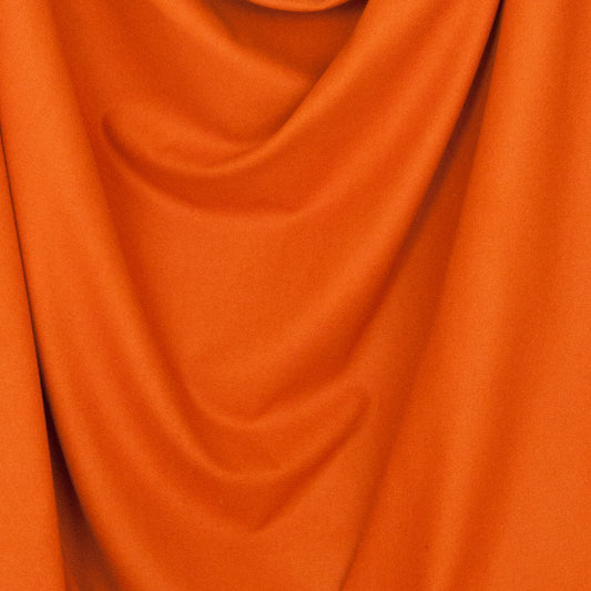 Bright orange fulled wool