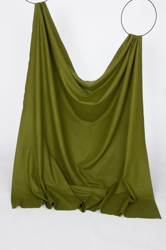 Olive green thin wool