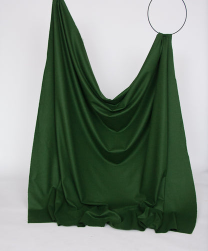 Forest green fine merino wool