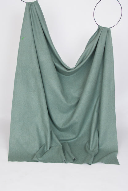 Melanged teal recycled wool
