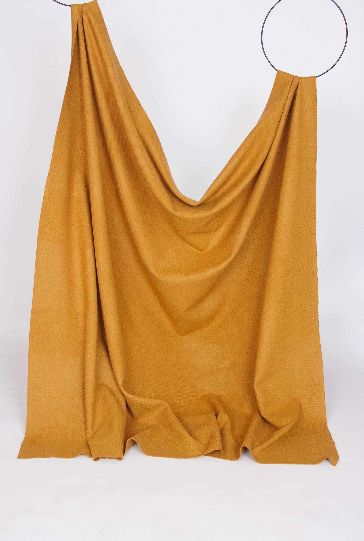 Ochre yellow twill wool