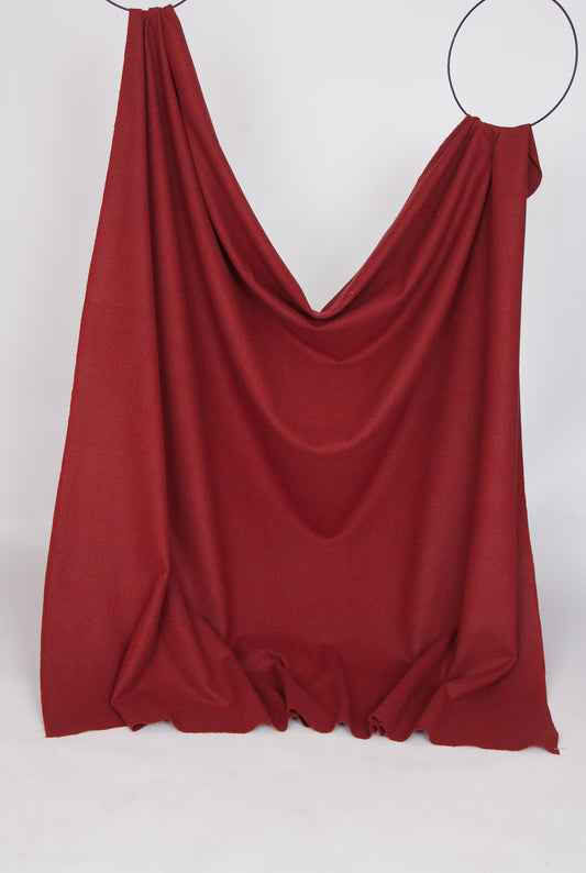 Burgundy and red striped twill wool
