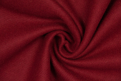 Burgundy twill wool