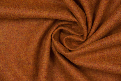 Melanged burnt orange fine merino wool