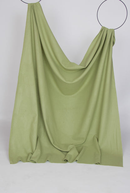 Pastel green twill wool