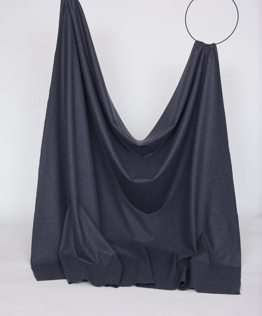 Melanged blue grey fine merino wool