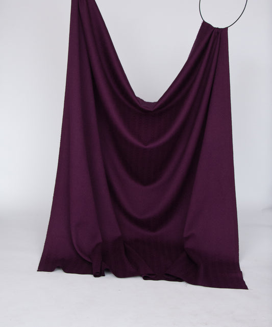 Cardinal purple patterned wool