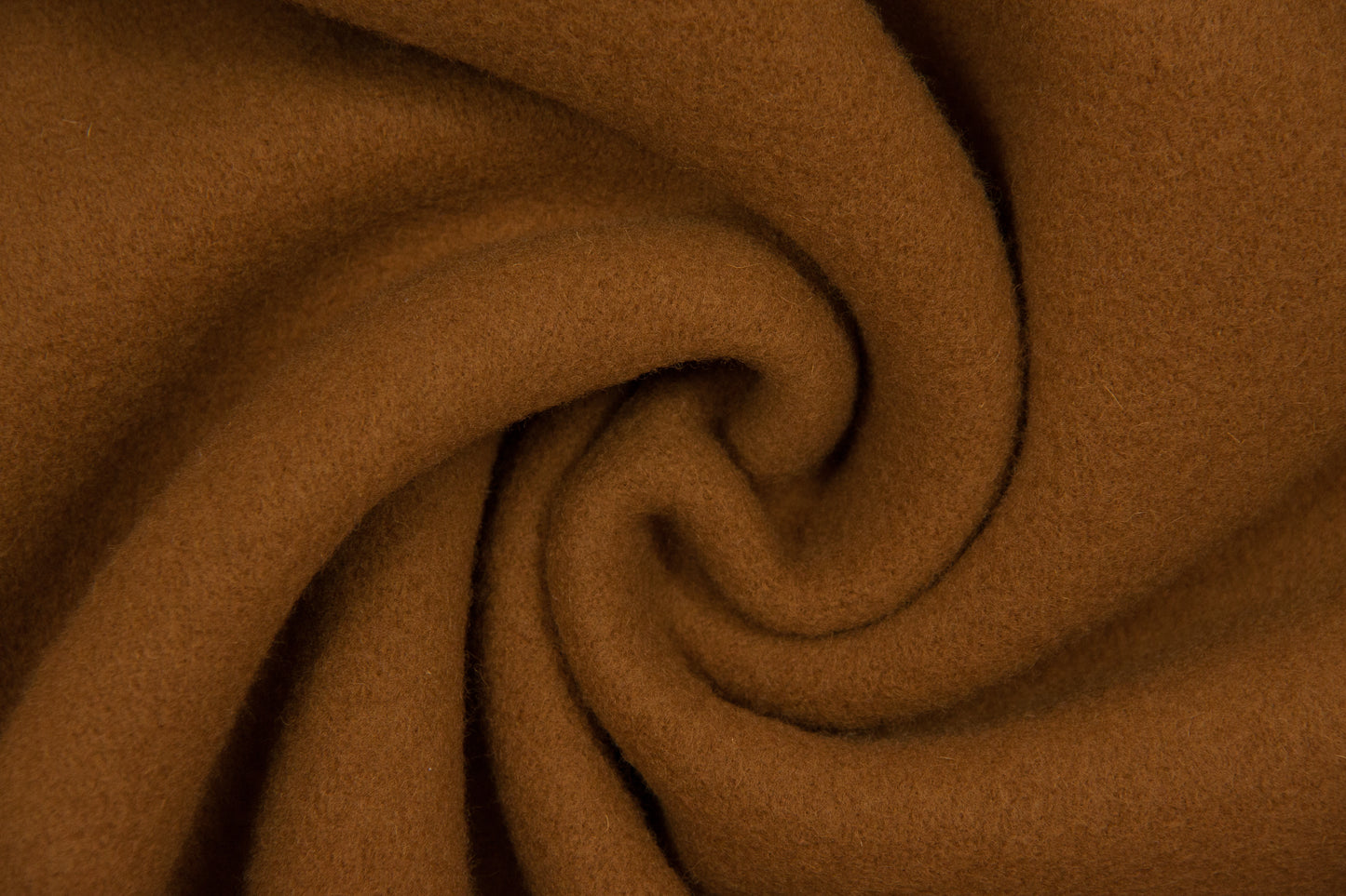 Ochre yellow fulled wool