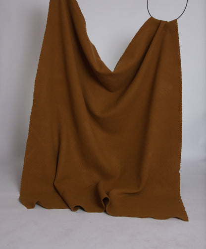Ochre yellow fulled wool