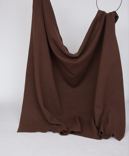 Warm brown fulled wool