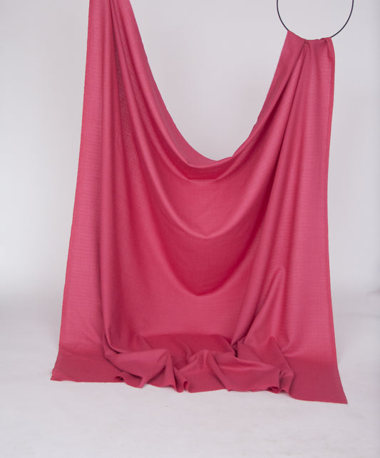 Raspberry pink patterned  wool