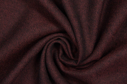 Brick red thin twill wool