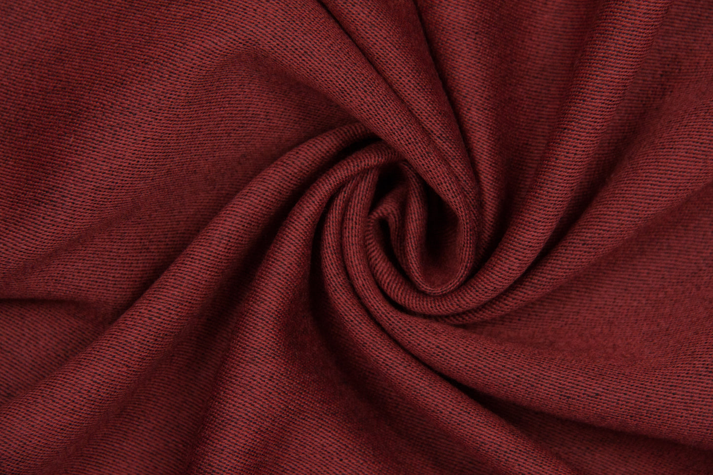 Brick red thin twill wool