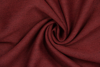 Brick red thin twill wool