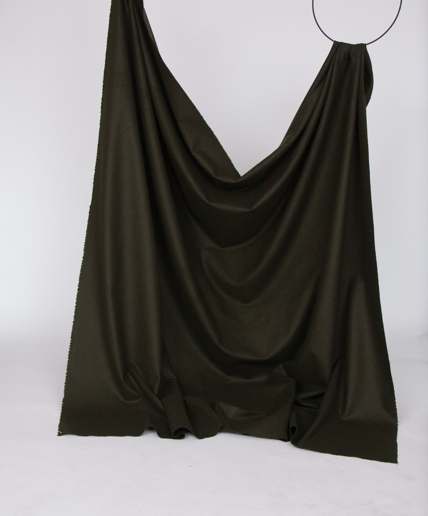 Pine green thin wool