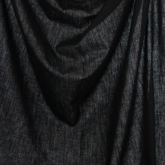 Black pure linen