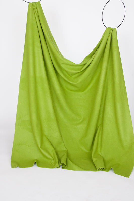 Bright green fulled wool