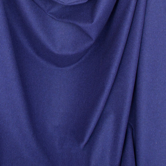 Melanged indigo fulled wool