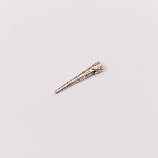 Small embossed aglet